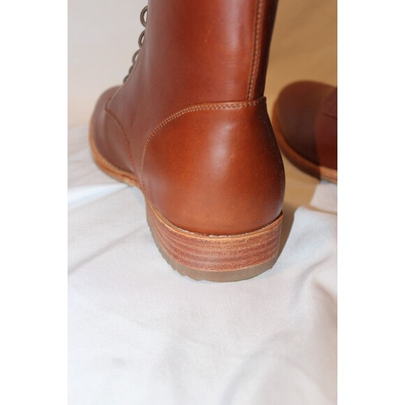 NISOLO MEN'S EVERYDAY LACE UP LEATHER BOOTS BRANDY BROWN SZ 10 $280 NIB - Picture 5 of 6